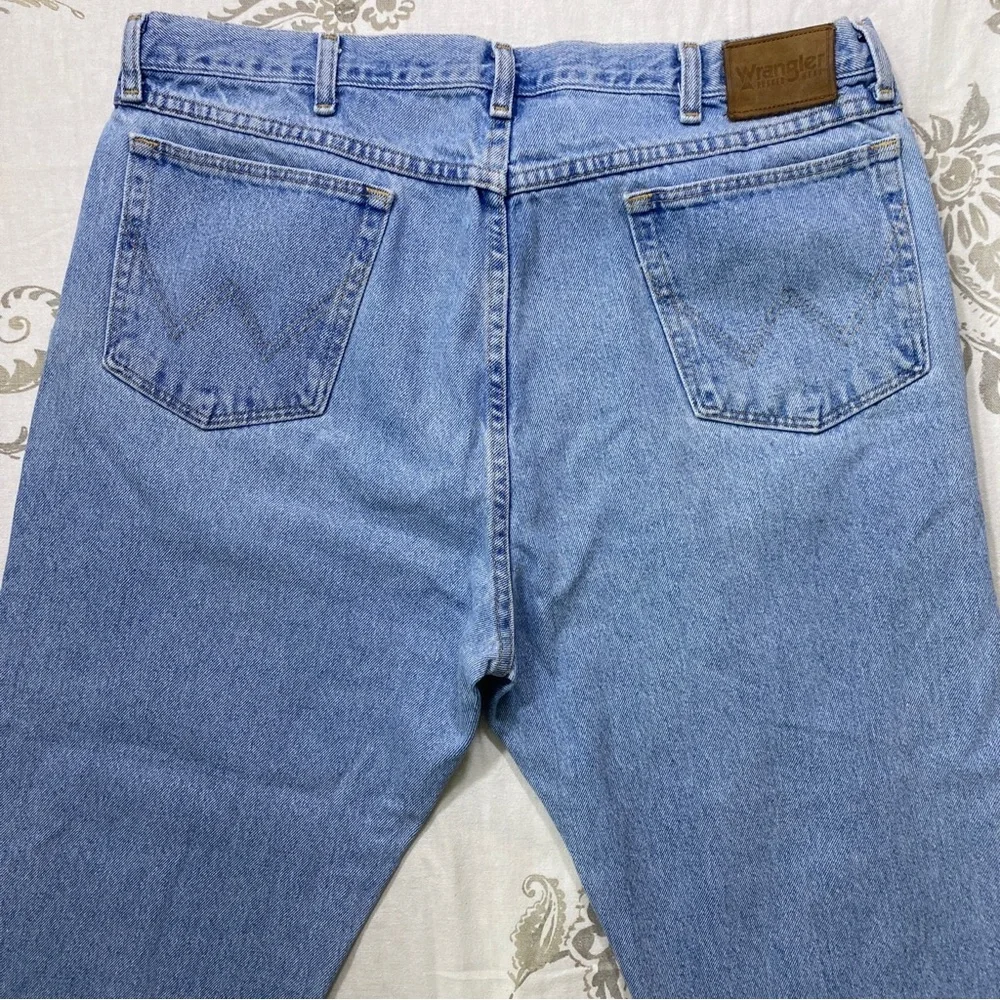 Wrangler Jeans‎ Mens 40X30 Blue Denim Regular Fit Rugged Wear Retro Western